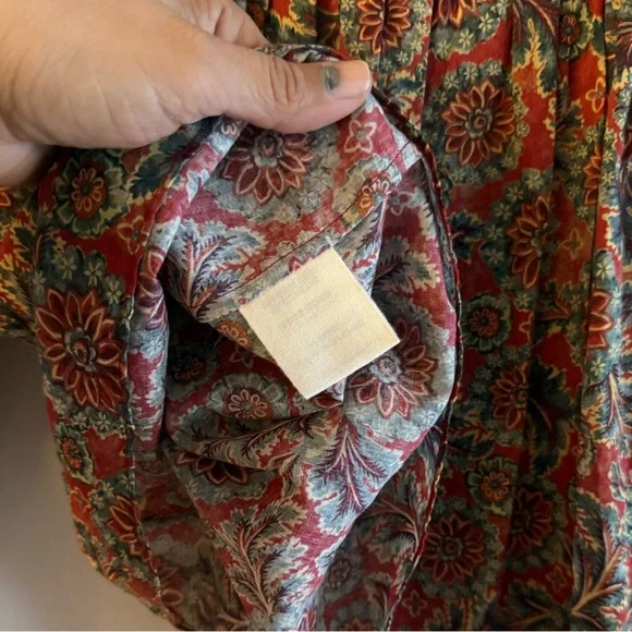 Doen The Renelle Top in L'Orange Soleil Fleurit - Picture 6 of 9